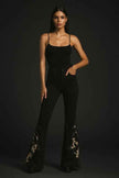 Wild West Studded Cowhide Bell Bottoms