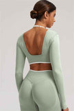 The Elevate New Long Sleeve Crop top Leggings 2-Piece Set