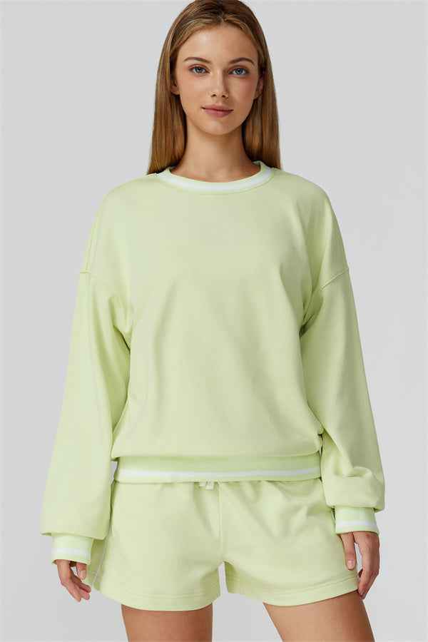 The Amara Sweatshirt Lounge Shorts 2-Piece Set