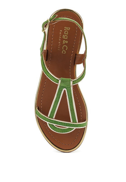 Feodora Flat Slip On Sandals - Pikemla