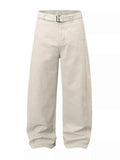 Men's Belted Wide-Leg Cargo Pants