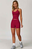 The Surge Halter Crop Top Shorts 2-Piece Set