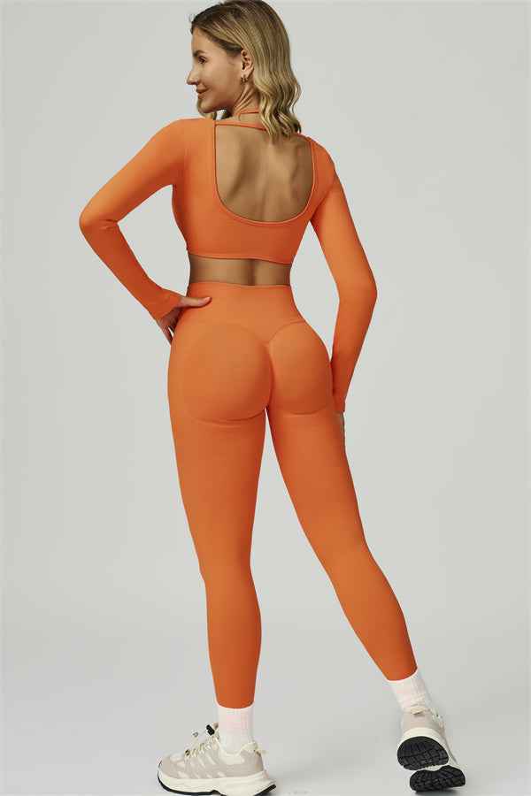 The Prime Long Sleeve Crop Top Leggings 2-Piece Set
