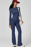 The Oasis Long Sleeve T-shirt Flared Leggings 2-Piece Set