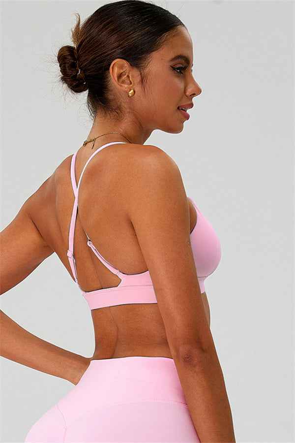 The Ember Sports Bra Crop Top Leggings 3-Piece Set