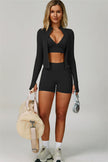 The Empower Jacket Sports Bra Shorts 3-Piece Set