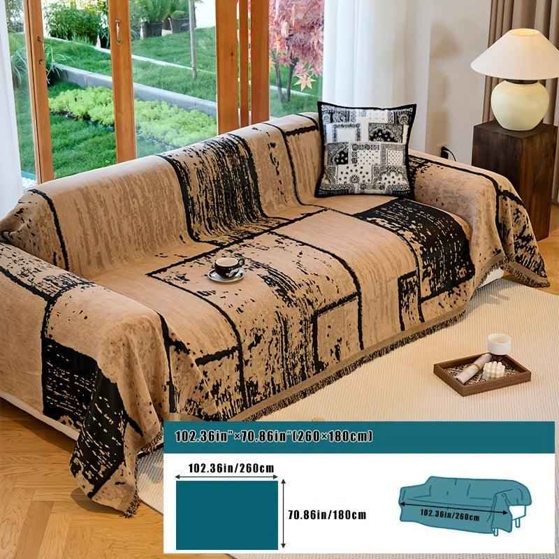 Luxury Pet Cover for Leather Sofa, Non-Slip & Machine Washable