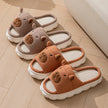 Open Toe  Couple Indoor Non-slip Linen Slippers
