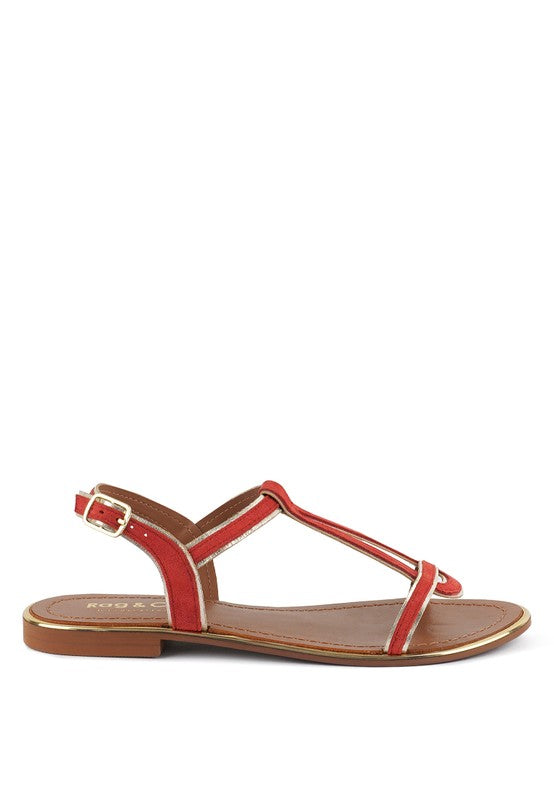 Feodora Flat Slip On Sandals - Pikemla