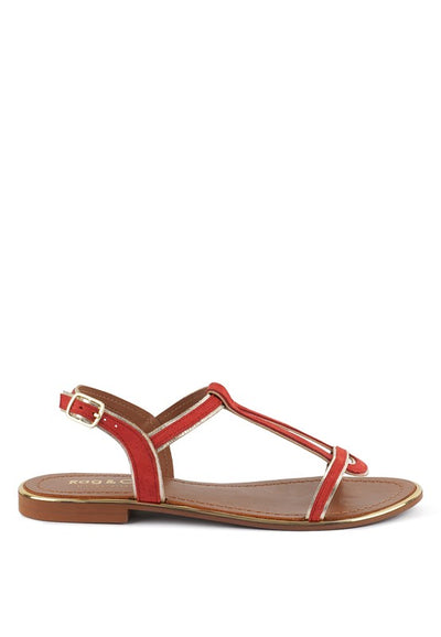 Feodora Flat Slip On Sandals - Pikemla