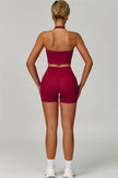 The Seraphine Halter Crop Top