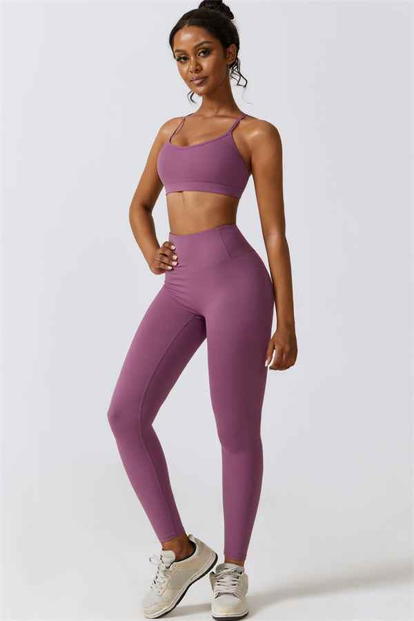 Juno Star Sports Bra Leggings 2-Piece Set
