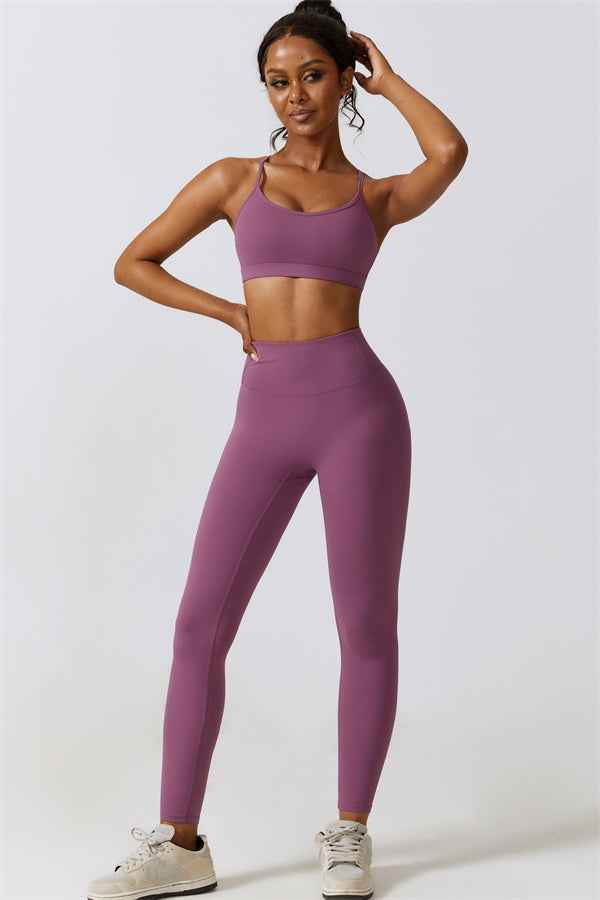 Juno Star Sports Bra Leggings 2-Piece Set