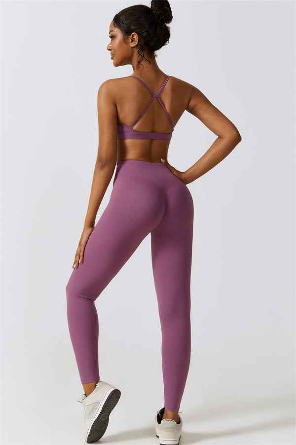 Juno Star Sports Bra Leggings 2-Piece Set