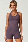 The Enigma Cross Back Vest Shorts 2-Piece Set