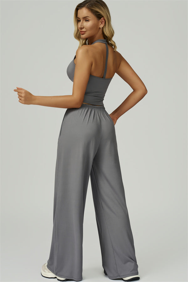 The Sprint Halter Tank Top Sweatpants 2-Piece Set