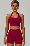 The Seraphine Halter Crop Top