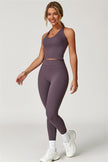 The Enigma Cross Back Vest Leggings 2-Piece Set
