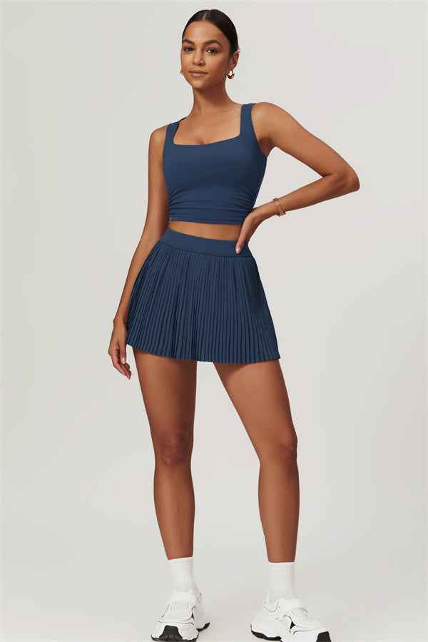 The Balance Crop Top Tennis Skirt 2-Piece Set