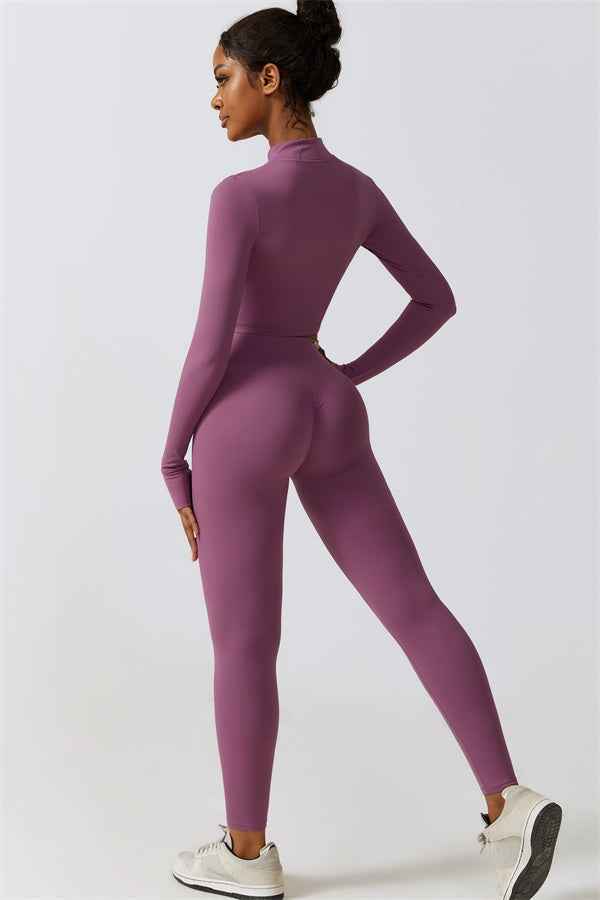 Juno Star Jacket Sports Bra Leggings 3-Piece Set