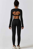 Juno Star Crop Top Sports Bra Leggings 3-Piece Set
