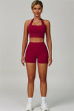 The Seraphine Halter Crop Top