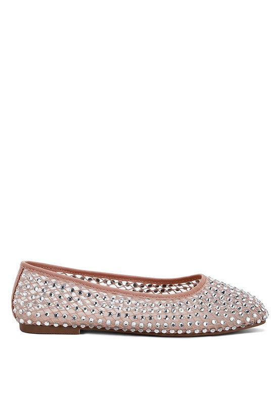 Orson Naked Rhinestone Ballerinas - Pikemla