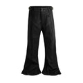 WAXED FLARE BIKER DENIM
