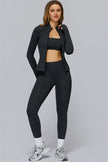 The Radiance Jacket Sports Bra Leggings 3-Piece Set