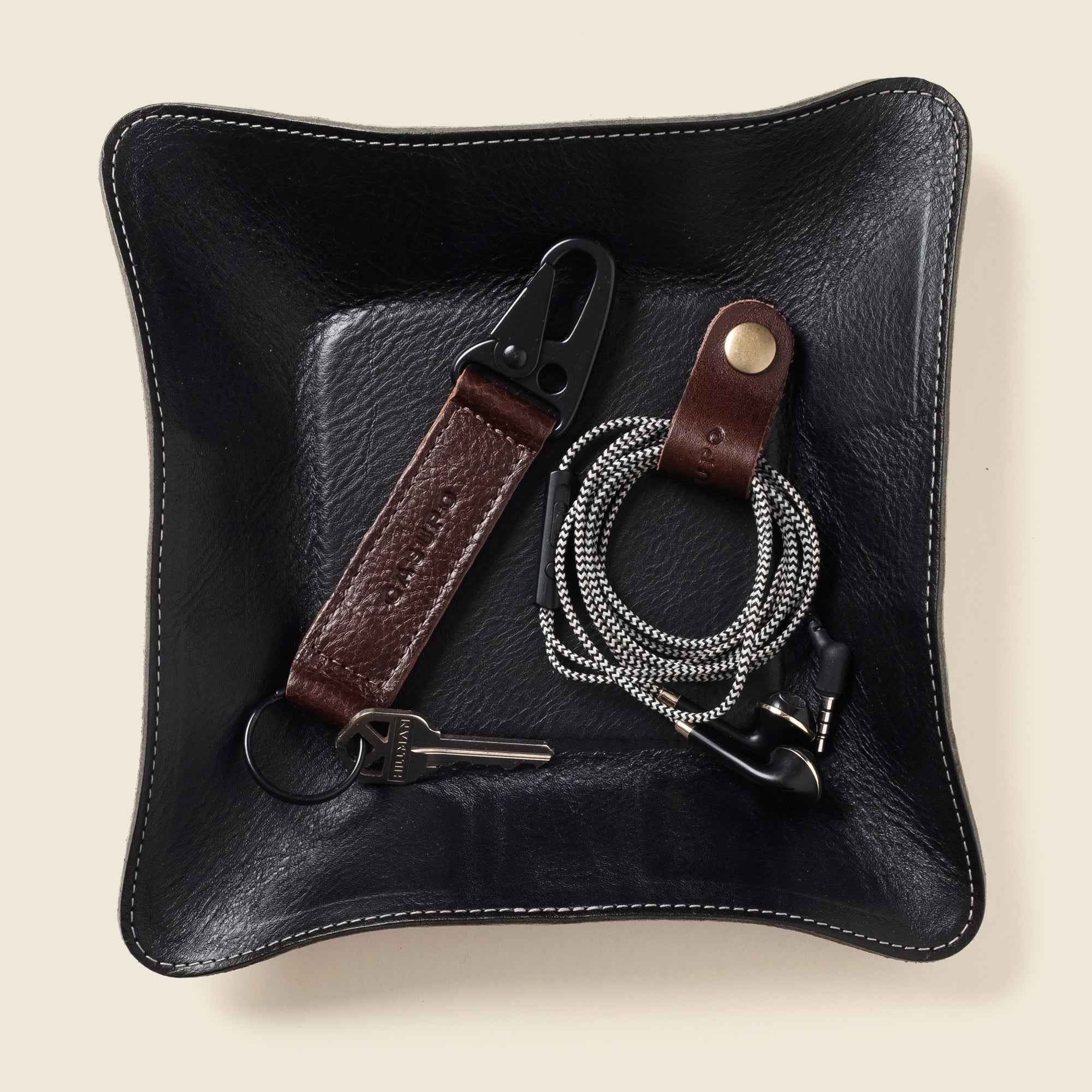 Travel valet tray - Black