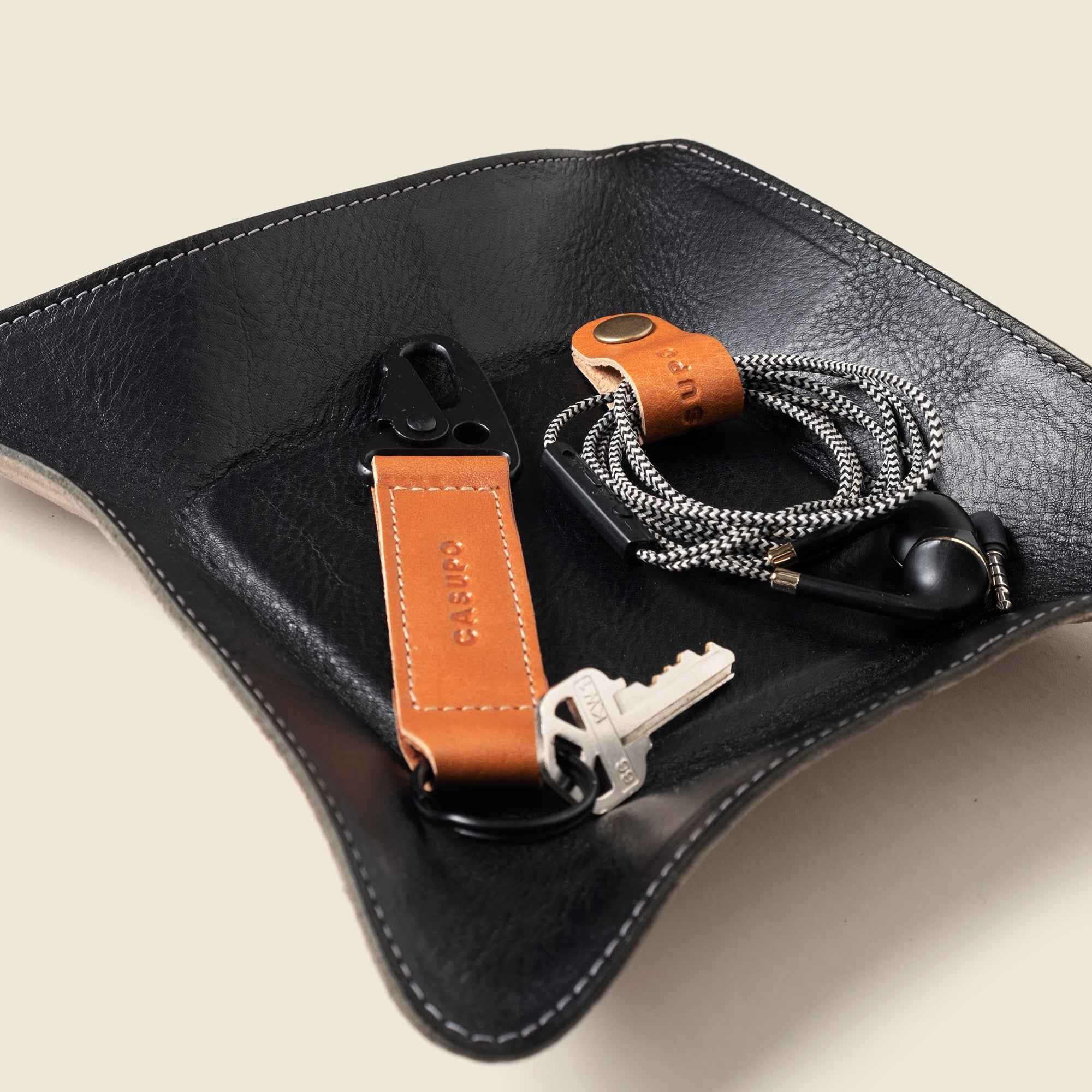 Travel valet tray - Black