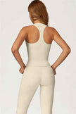 The Glacier Crop Tank Flared Leggings 2-Piece Set