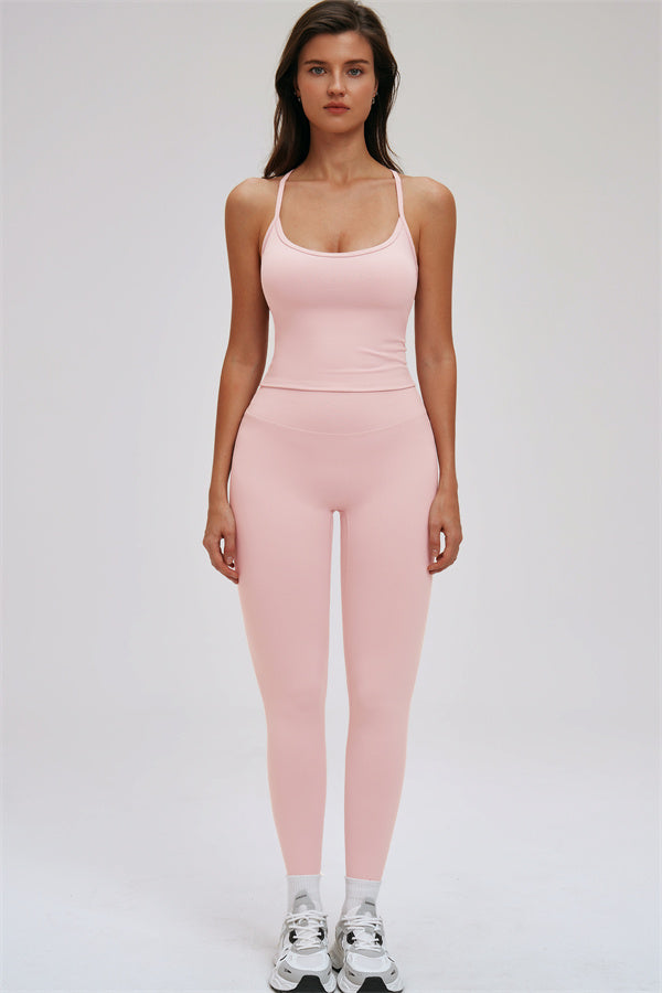 The Svelte Cross Back Tank Top Leggings 2-Piece Set