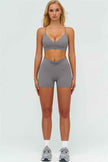 The Lushness Y-Back Sports Bra Shorts 2-Piece Set
