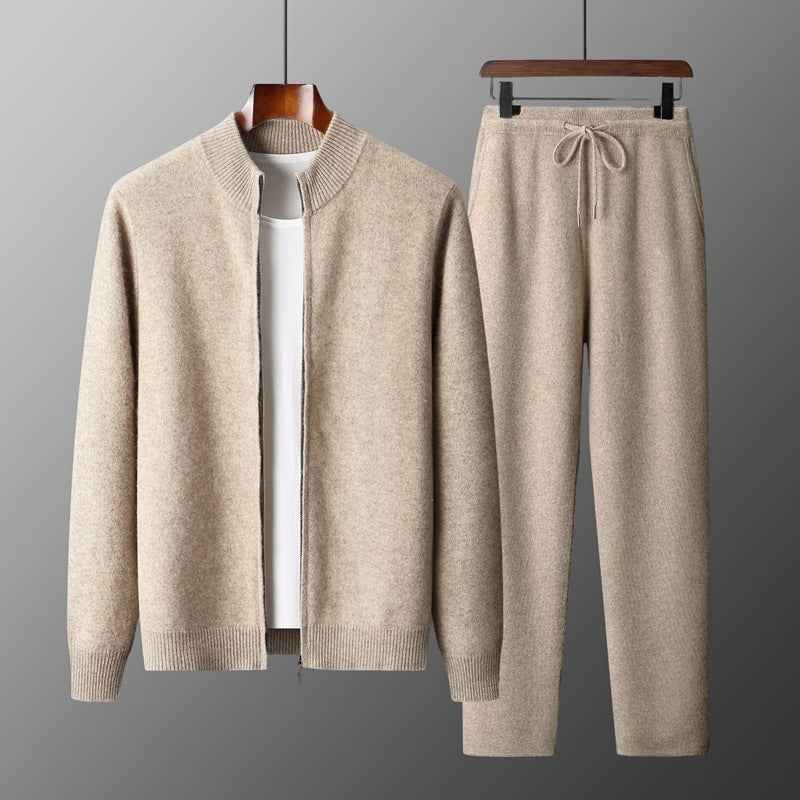 Men's Double-strand Thickened Wool Suit Cardigan