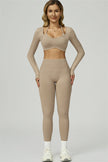 The Prime Long Sleeve Crop Top Leggings 2-Piece Set