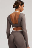 The Elevate New Long Sleeve Crop top Leggings 2-Piece Set