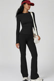 The Oasis Long Sleeve T-shirt Flared Leggings 2-Piece Set