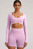 The Elevate New Long Sleeve Crop top
