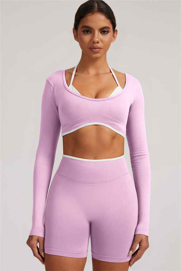 The Elevate New Long Sleeve Crop top