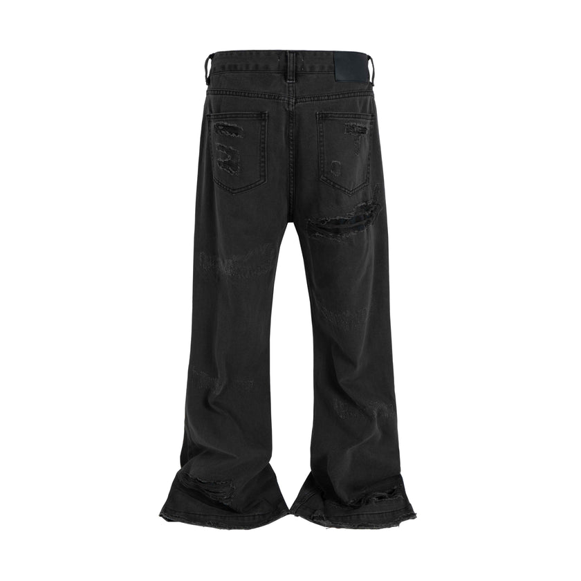 DARK DESTROYED DENIM