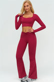 The Lushness Long Sleeve Crop top