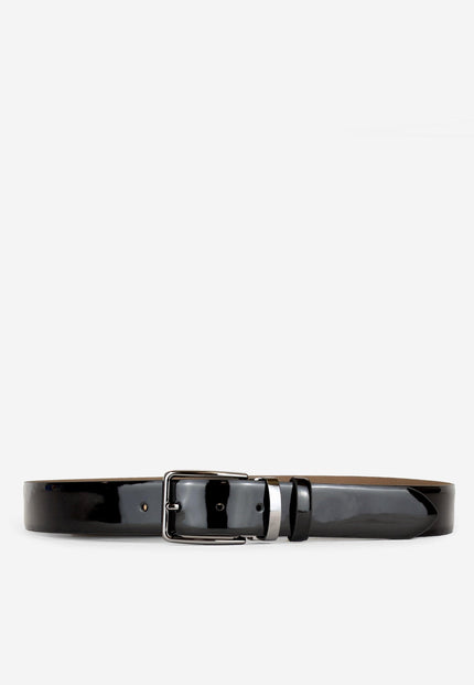 Ceremony Belt Patent Leather Black