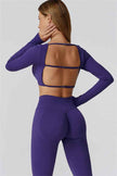 The Reign Long Sleeve Crop Top Leggings 2-Piece Set