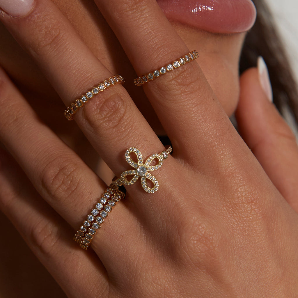 Chantel CZ Flower Ring