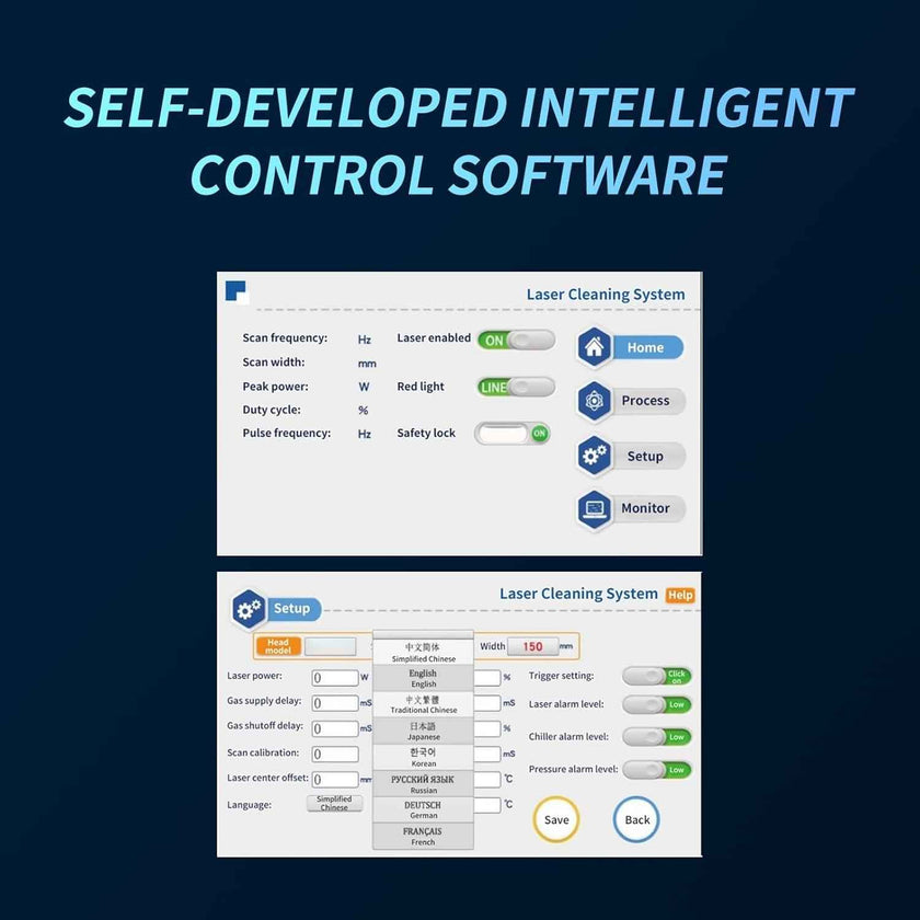 Hand-Held Fiber Laser Cleaner 2000W