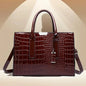 Crocodile Print Women Handbag - Pikemla