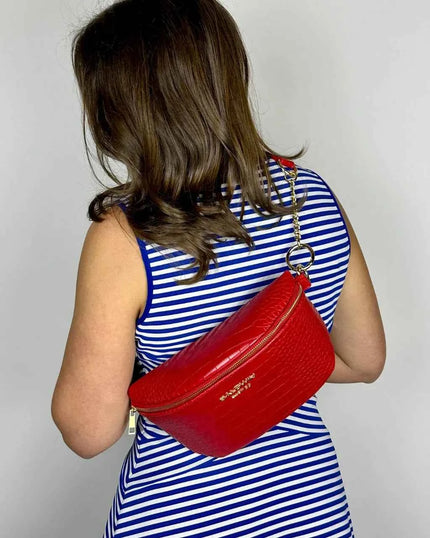 The Ono Crossbody Belt Bag - Cardinal