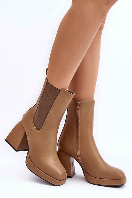 Vallorea Square-Toe Platform Boots