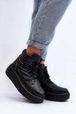 Valonne Leather Platform Trainers